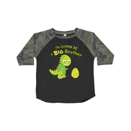 

Inktastic I m Gonna Be a Big Brother-dino Gift Toddler Boy Girl T-Shirt