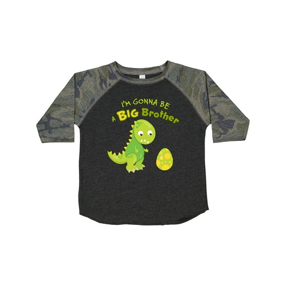 Inktastic I'm Gonna Be a Big Brother-dino Boys Toddler T-Shirt