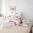 thumbnail image 5 of Manfei Cute Easter Bunnies Twin Bedding Sets 7-Piece fie Child, Polka Dots Eggs Bedding Comforter Set, Blossoms Flower Reversible Sheet Sets, Lightweight Room Decor, 5 of 7