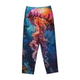 thumbnail image 4 of Balery Colorful Jellyfish Abstract print Women's Pajama Pants,Ultra Lightweight Pjs,Lounge Pant-Small, 4 of 9