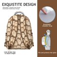thumbnail image 5 of Hedgehog Pattern Backpack for School,Cute School Bag,Schoolbag with Adjustable Shoulder Straps & Padded Back,15.3"x11"x7.1".﻿, 5 of 6