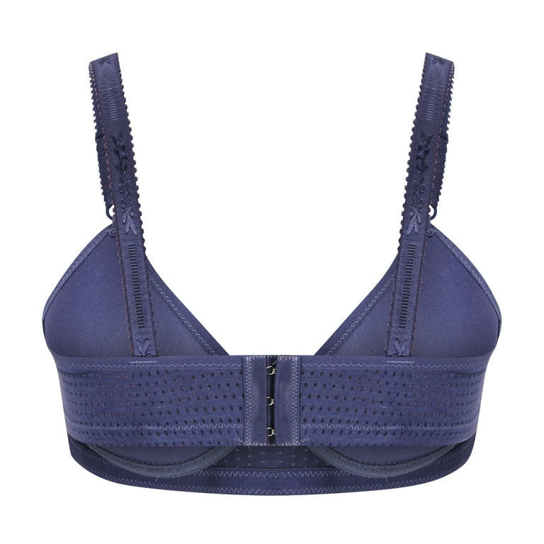 Mrat Clearance Push up Bras for Women Supportive Bras Push up Bras Plus  Size Women's Lounge Unlined Scoop Neck Bralette Small Breast Bras Push up  Everyday Bra Navy M 
