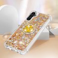 thumbnail image 5 of Funda para Samsung Galaxy A14 5G con Brillo Líquido Flotante, Purpurina, Parachoques y Anillo Giratorio Soporte, 5 of 5
