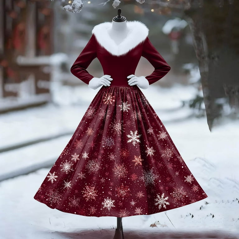 wine holiday dress Holiday Dress main image 1