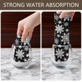 thumbnail image 6 of 4 Pcs Funny Kitchen Towels,Black Christmas Snowflake Pattern Microfiber Dish Towels,Kitchen Tea Towels,Kitchen Towel Set (18" X 26"), 6 of 7