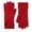 Red, variant on Fgnfyis Winter Solid Color Knitted Gloves for Men and Women with Warm Comfortable Unisex Design Brown One Size