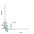 thumbnail image 2 of ANGARA Natural Solitaire 1.7 ct Aquamarine Drop Earrings with Diamonds in 14K Rose Gold for Women (Size-8x6mm) | March Birthstone, Anniversary, Jewelry Gift for Women | Natural Aquamarine Earrings, 2 of 7