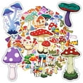 thumbnail image 3 of 35pcs-50pcs Colorful Mushroom Stickers Nature Stationery Stickers Fantasy PVC Stickers for Laptops Suitcases, 3 of 9