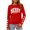 Red, variant on Lovskoo Christmas Sweater Women Xmas Graphic Tunic Sweatshirt Long Sleeve Crewneck Pullover Top Christmas Clothes