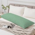 thumbnail image 6 of Grass Green Body Pillow Cover 20 x 54 Inch Decorative Pillow Cover Rustic Farmhouse Solid Color Lumbar Pillowcase Seasonal Rectangle Cushion Case for Couch Sofa Bed Living Room, 6 of 9