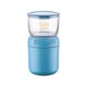 thumbnail image 2 of Tarro aislante de acero inoxidable 304 - Recipiente portátil para sopa y ensalada de 18,6 oz con tapa y tabique, base antideslizante, azul/rosa, 10x10x18,6 cm, 2 of 6