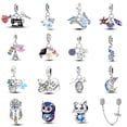 thumbnail image 2 of Charms 925 Plata Máquina De Coser Encantos Ajuste Original Pandora Pulsera DIY Miel Abeja Graduación Rosa PS5 Para Colgante Collar Fabricación Gao Jiahui unisex, 2 of 2