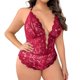 thumbnail image 1 of Gibobby Lencería sexy para mujer Conjunto de lencería para mujer, con tirantes ajustables y recorte de cintura alta, con tirantes ajustables(Rojo, 3XG), 1 of 4