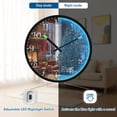 thumbnail image 5 of Voice Activated Clock with Glow Light 12 Inch Large Silent Wall Clock Battery Operated for Home Decor Christmas Decorations in The Room, 5 of 8