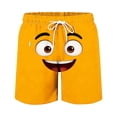thumbnail image 4 of SGFCWSX Boys Swim Trunks Graphic Lightweight Elastic Waist Quick Dry Summer Beach Shorts for Kids Orange Size 9-10 Years, 4 of 6