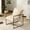 Beige, variant on 28" Cute Reading Armchair with Removable Seat Cushion & Tan Microfiber Seat Base, Plush Upholstery Sling Modern Accent Chair with Metal Frame, Lazy Chair for Bedroom & Lounge,Beige