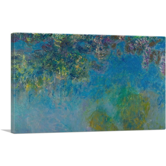 ARTCANVAS Wisteria Canvas Art Print by Claude Monet - Size: 26" x 18" (0.75" Deep)