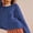 Blue, variant on Baqcunre Women's Clothing, Womens Lightweight Sweaters Crewneck Bell-Style Sleeve Knit Tops Slouchy Soft Pullover Jumpers Valentines Day Gifts, 1Pc Sweater Blue L