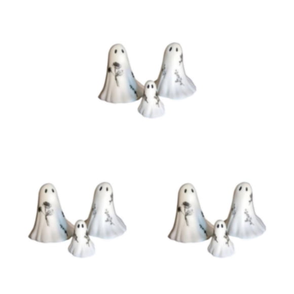 Injueey Juego de esculturas aterradoras: muy aplicable para Halloween y fiestas de disfraces Hipoalergénico Spooky 3 piezas Type1 NO1