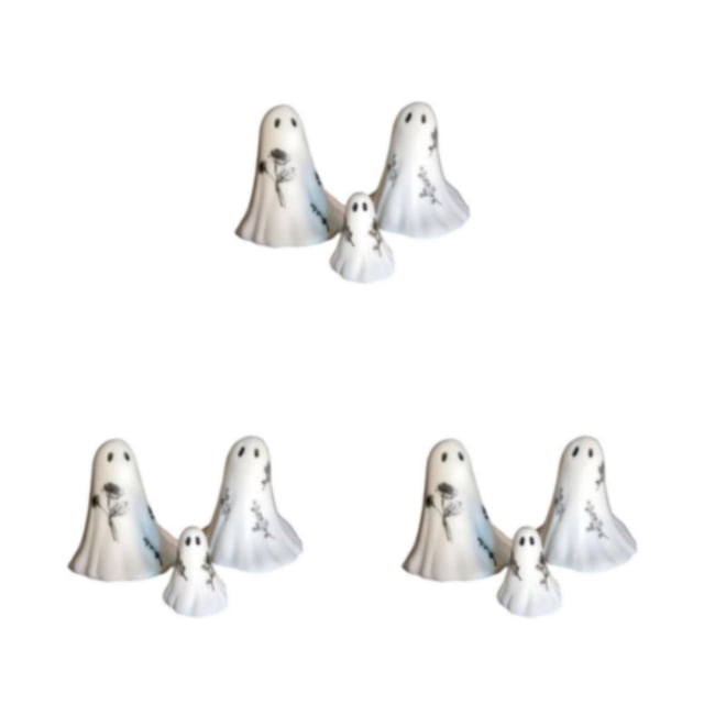 Injueey Juego de esculturas aterradoras: muy aplicable para Halloween y fiestas de disfraces Hipoalergénico Spooky 3 piezas Type1 NO1