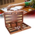thumbnail image 1 of Wooden Chess Board Game Set, Hand Crafted Portable Wooden Board Game Set Lasting Professional Stylish With Case For Adults, 1 of 8