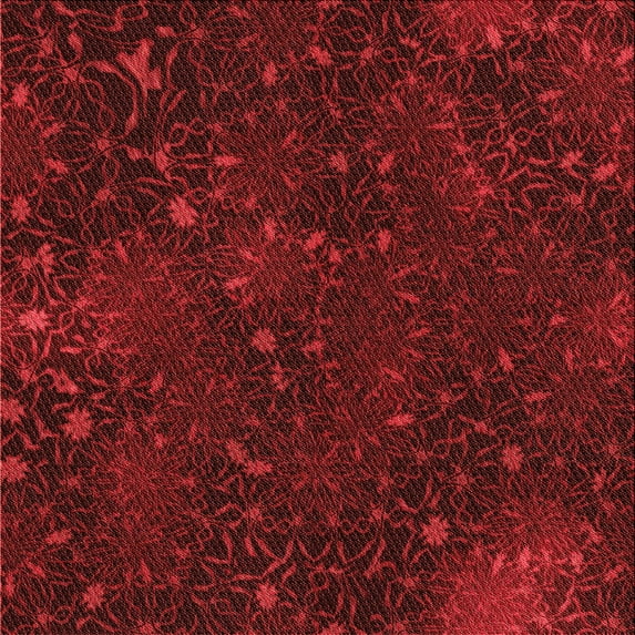 Ahgly Company Indoor Square Patterned Cranberry Red Area Rugs, 8' Square