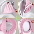 thumbnail image 2 of Pcs Soft Toilet Seat Cover Pad Thicker Washable Cloth Different Colors, 2 of 4