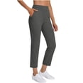 thumbnail image 5 of Miqool Womens Stretch Golf Pants Pull On Business Casual 7/8 Work Pants High Waisted Ankle Cropped Pants with Pockets, 5 of 9