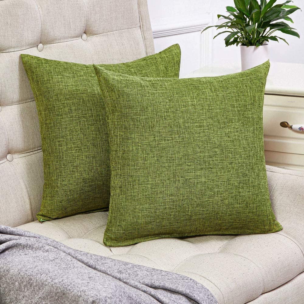 Linen Cushion Cover Healthy Christmas Dog Throw Pillow Case Sofa Bed Home Decor