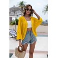 thumbnail image 5 of Zeagoo Womens Summer Crochet Cardigan Sweaters Lightweight Open Front 3/4 Sleeve Batwing Kimono Boho Knit Cover Ups, 5 of 5