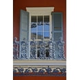 thumbnail image 2 of Noble Gardner, Nancy 13x18 Gold Ornate Wood Framed with Double Matting Museum Art Print Titled - Louisiana, New Orleans, Historic Window detail, 2 of 4