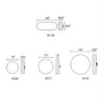 thumbnail image 2 of dweLED Slice Chrome 15-Inch LED Flush Mount with 2700K Warm White, 2 of 2