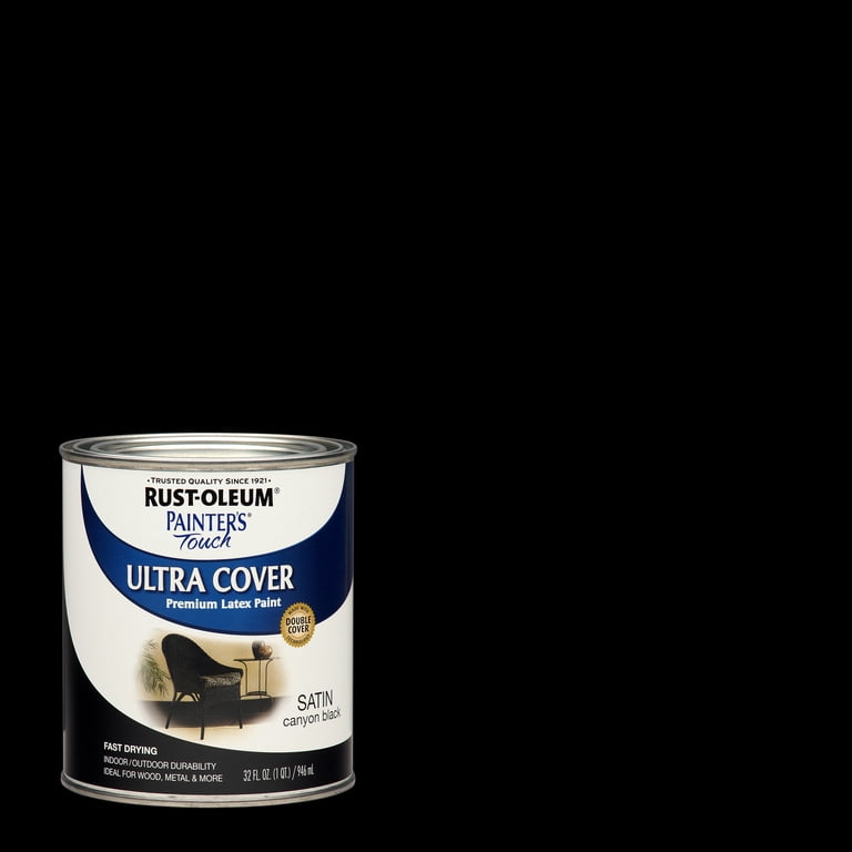 Rust-Oleum Painter's Touch Ultra Cover, Canyon Black, 2 Quarts photo 1