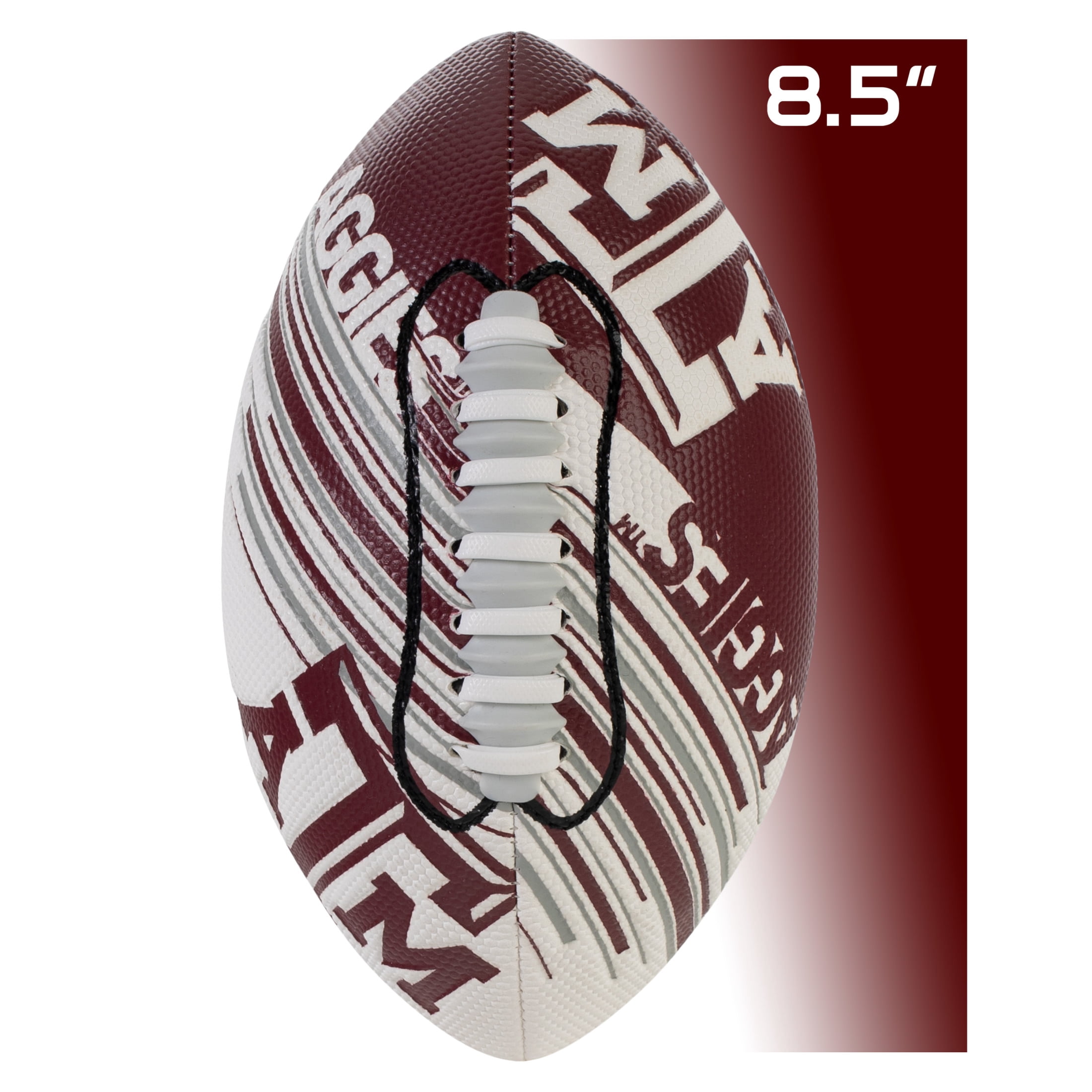Franklin Sports Texas A&M Aggies Football - Youth Mini Football - 8.5" Football- SPACELACE Easy Grip Texture- Perfect for Kids !