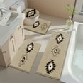 thumbnail image 4 of Bathroom Rugs Sets 4 Piece with Toilet Lid Cover, Non Slip Bathroom Mats Extra Soft Chenille Bath Rugs Absorbent Shaggy Rugs Perfect Plush Mats U-Shaped Toilet Rug and Toilet Cover Kitchen, 4 of 9