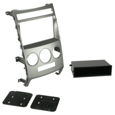 Scosche HY1629B ISO Double DIN & DIN Pocket, Manual A/C control Compatible with 2007-12 Hyundai Veracruz - Black