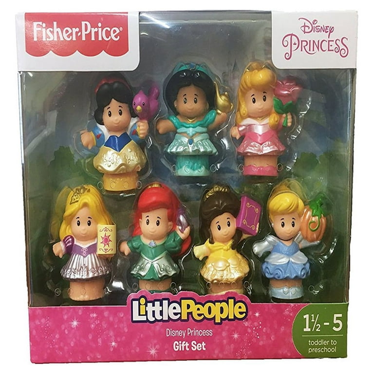 Disney Princess 7 Piece Play Set - Snow White, Cinderella,  Aurora, Ariel, Jasmine, Tiana, Merida (2013 Edition) : Toys & Games