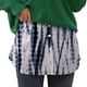 thumbnail image 1 of Gibobby mini faldas de tul para mujer, falda inferior, falda de extensión de camisa de barrido con botones, extensión de camisa, parte superior inferior(Azul marino, XXL), 1 of 4