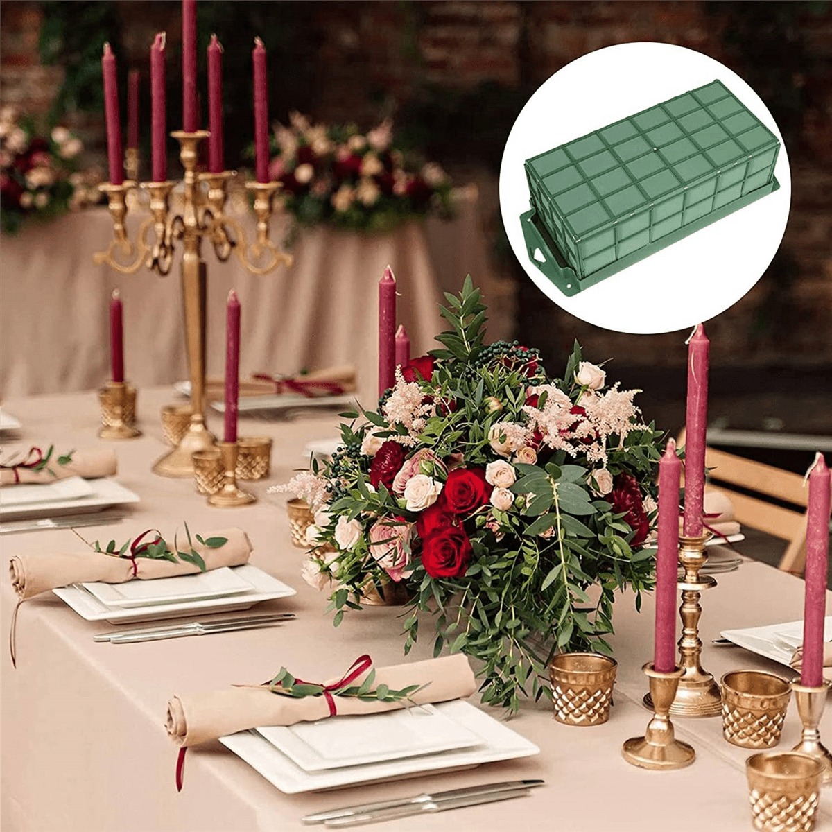 6 Pack Floral Foam Cage for Flower Arrangements Dry and Wet Fresh Florist