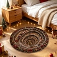 thumbnail image 5 of Christmas 3D Rug Round Optical Illusion Non-Slip,Non-Slip & Wear-Resistant, Machine Washable, Indoor Entryway Use, Festive Holiday Decor, 5 of 5