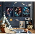 thumbnail image 2 of 3pcs Basketball Graffiti Canvas Wall Art Retro Abstract Graffiti Teen Wall Decor Pictures Basketball Court Sneakers Posters Prints Paintings for Teen Boys Living Room Bedroom（Only canvas）, 2 of 6