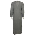 thumbnail image 4 of Women Long Sleeves Button Front Knitted Sweater Maxi Dress With Two Side Pocket., 4 of 4