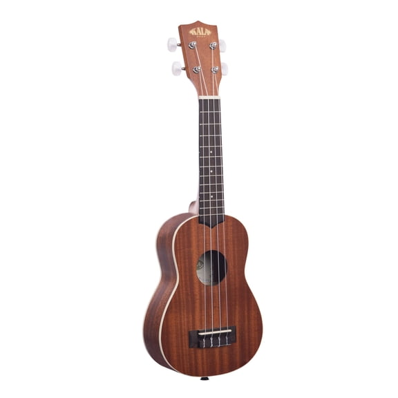 Kala Satin Mahogany Soprano Ukulele with White Binding (KA-S)