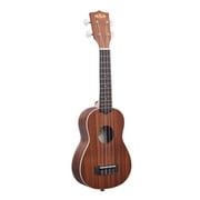 Kala Satin Mahogany Soprano Ukulele with White Binding (KA-S)