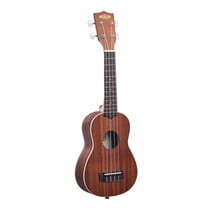 Kala Satin Mahogany Soprano Ukulele with White Binding (KA-S)