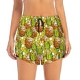 thumbnail image 2 of Goofa Tropical Summer Fruit Printed Women 2 in 1 Running Shorts,Quick Dry Athletic Workout Shorts,High Waisted Athletic Shorts with Liner Pockets-, 2 of 9