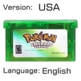 thumbnail image 4 of GBA Video Game Cartridge 32 Bit Games Card Emerald Fire Red Leaf Green Ruby Sapphire Glitter Label Multilanguage, 4 of 5