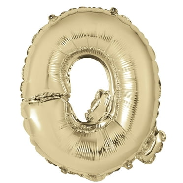 Way to Celebrate! Foil Party Letter Balloon, "Q", Gold, 14in