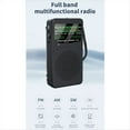 thumbnail image 3 of Radio Portátil -99 de Banda , Minireceptor FM, AM y SW con Altavoz de Alta Potencia, Luz LED y Auriculares con Cable., 3 of 7