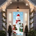 thumbnail image 4 of Rourlinge Christmas Door Cover Holiday Decorative Curtain for Front Door Wall Hanging Party Festival Decor Indoor Outdoor Home Xmas Decoration Large Seasonal Drape, 4 of 6